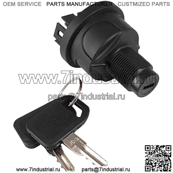 Выключатель зажигания с ключами AUC15805 TCA26088 TCA24615 UC10104 AUC13979 Подходит для газонокосилок John Deere 636M 648M 652M 652R Quik-Trak Z915 Z920 Z930 Z950 Z960 Z970 Ztrak 2020A 2030A