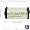 Воздушный фильтр M113621 2508302 25-083-02S Совместим с трактором John Deere 2020 2020A 2030 2030A Совместим с Kawasaki FH54 FH580 FX481V Совместим с двигателем Kohler CH25 CH26 - Image 2