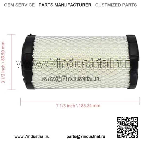 Воздушный фильтр M113621 2508302 25-083-02S Совместим с трактором John Deere 2020 2020A 2030 2030A Совместим с Kawasaki FH54 FH580 FX481V Совместим с двигателем Kohler CH25 CH26 - Image 2