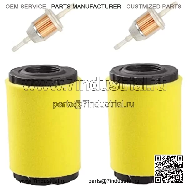Воздушный фильтр для Husqvarna YTA18542 YTA24V48 YTH18542 YTH2348 YTH24V48 YTH24V54 YTA22V46 YTH22V46 Z246 Z254 косилка с двигателем B&S мощностью 17,5 л.с., 19,5 л.с., 20 л.с., 21 л.с. (в упаковке 2 шт.)