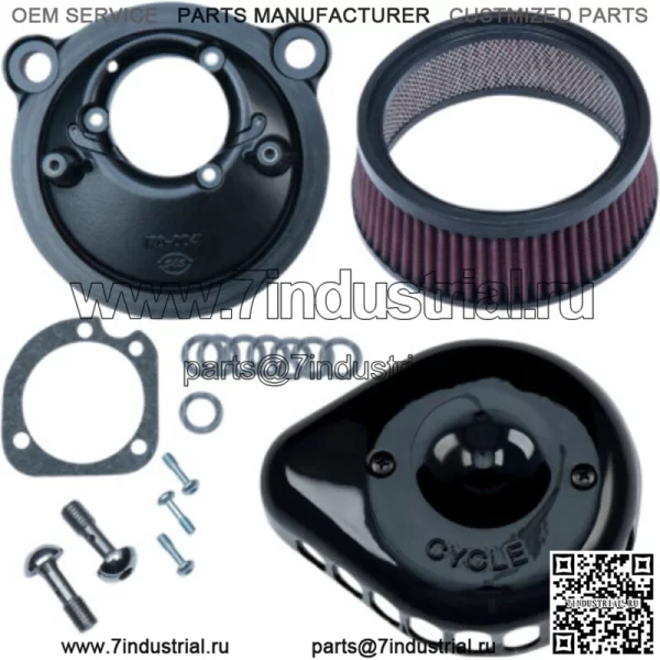 Комплект фильтров воздушного фильтра Black Stealth Mini Tear Drop Harley XL Sportster 07+ (Для: Harley-Davidson)