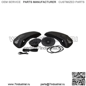 Комплект крышки динамика Hogtunes Saddlebag с динамиками XL для Harley Touring