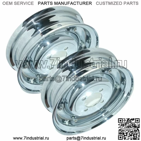 Vespa Avant Arri re Jante Set Chrome Plaqu 3,50 "X 8" Vbb Vlb Vna Mod les