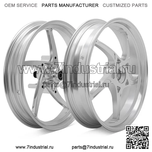 Оптовый комплект кованых колес для мотоцикла 17*3,0 и 17*4,0 для KOVEMOTO Cobra 321RR - Image 4