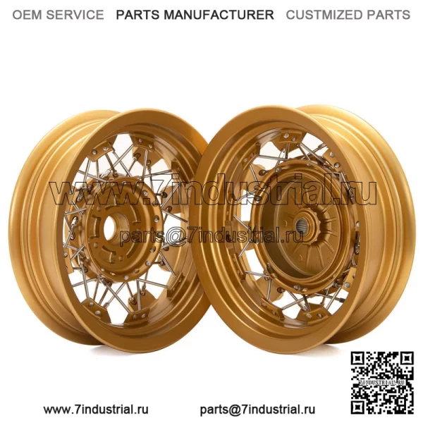 Изготовленные на заказ комплекты колес Vespa Rim 12 дюймов со спицами для Vespa Sprint/Primavera/GT/GTS/GTV - Image 4