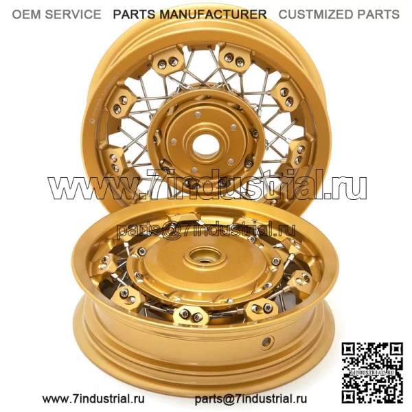 Изготовленные на заказ комплекты колес Vespa Rim 12 дюймов со спицами для Vespa Sprint/Primavera/GT/GTS/GTV - Image 5