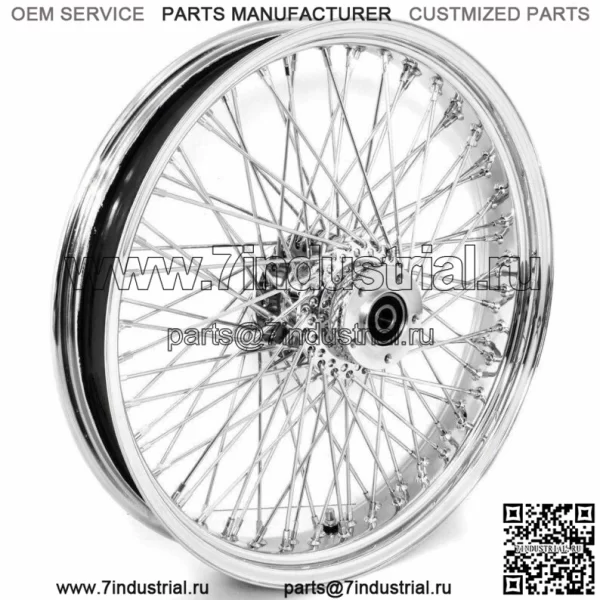 Хромированный обод переднего колеса, 21 x 3,5, 80 спиц, 08+ ABS Harley Touring, двухдисковый упаковщик (для: Harley-Davidson)