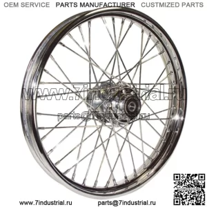Передний обод переднего колеса с 40 спицами, 19 x 2,5, хромированный, FX XL Sportster Shovelhead Harley (для: Harley-Davidson)