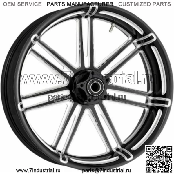 7 Valve Черный задний обод колеса 18 "X 5,5" ABS Harley Touring 2009-2018 (Для: Harley-Davidson)