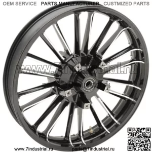 Колесный диск Coastal Moto Black Cut Atlantic Precision 21x3,5 2008+ Harley Touring (Для: Harley-Davidson)