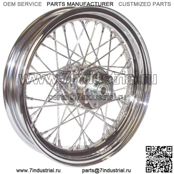 Хромированная трубка 16 x 3, 40 спиц, задний обод Harley Softail Touring Dyna 00-07 (Для: Harley-Davidson)