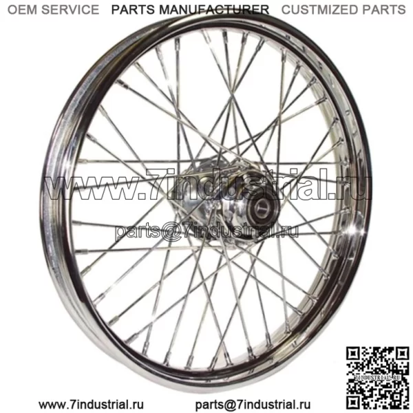 Хромированный передний обод с 40 спицами, 21 x 2,15 дюйма Harley Softail FXST Dyna 00-06 (для: Harley-Davidson)