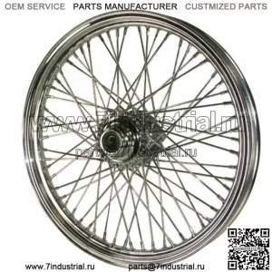 Передние хромированные диски Harley Wide Glide Softail Dyna, 60 спиц, 21 x 2,15, 41 мм (для: Harley-Davidson)