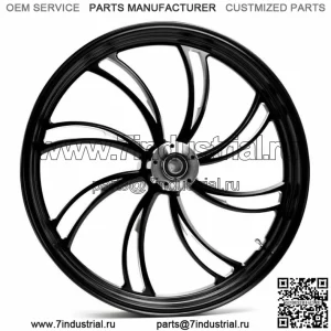 Заготовка переднего колеса Vortex размером 23 x 3,5 дюйма Harley Touring с двумя дисками ABS 08+ (для: Harley-Davidson)
