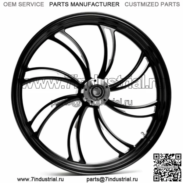 Заготовка переднего колеса Vortex размером 23 x 3,5 дюйма Harley Touring с двумя дисками ABS 08+ (для: Harley-Davidson)