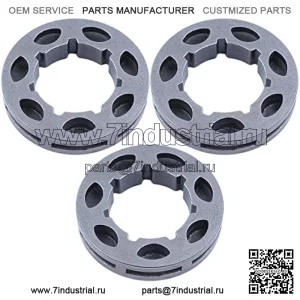 Обод звездочки SM7 19 мм 3/8 дюйма-7T для Husqvarna 262XP 455 460 Rancher 460 50 51 55, обод звездочки.