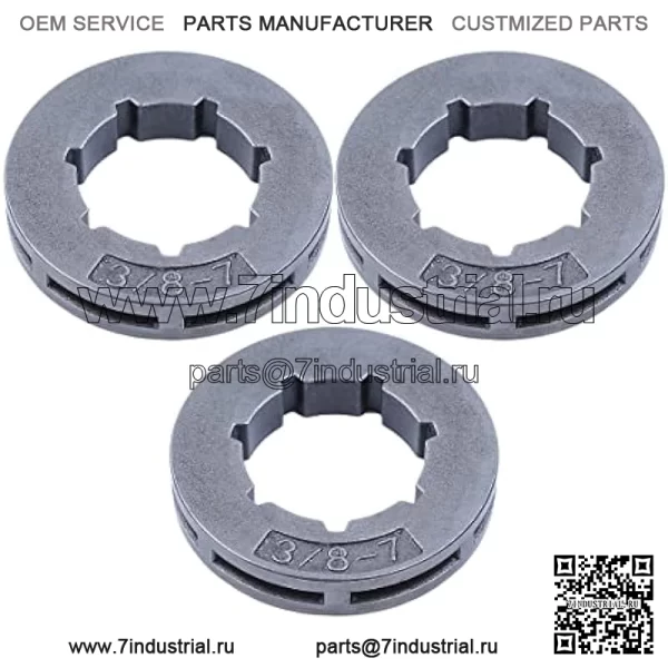 Обод звездочки SM7 19 мм 3/8 дюйма-7T для Husqvarna 262XP 455 460 Rancher 460 50 51 55, обод звездочки. - Image 2