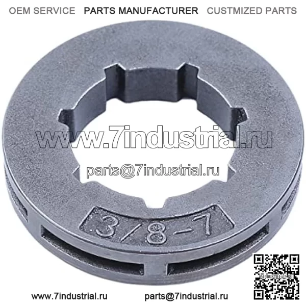 Обод звездочки SM7 19 мм 3/8 дюйма-7T для Husqvarna 262XP 455 460 Rancher 460 50 51 55, обод звездочки. - Image 3