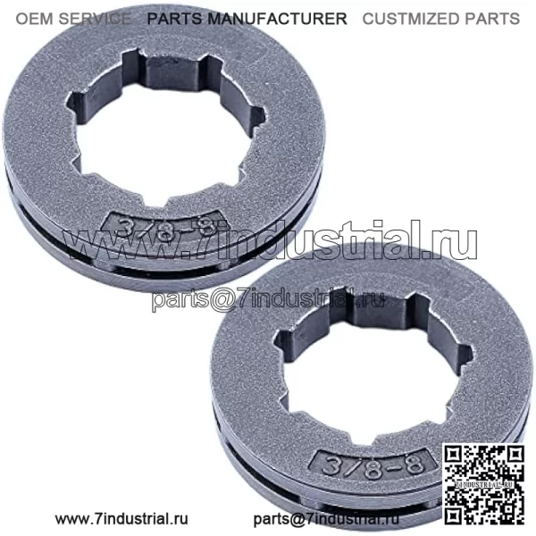 3/8 "8T обод звездочки для Husqvarna 362 365 371 372 385 390 394 395 часть бензопилы, обод звездочки - Image 3