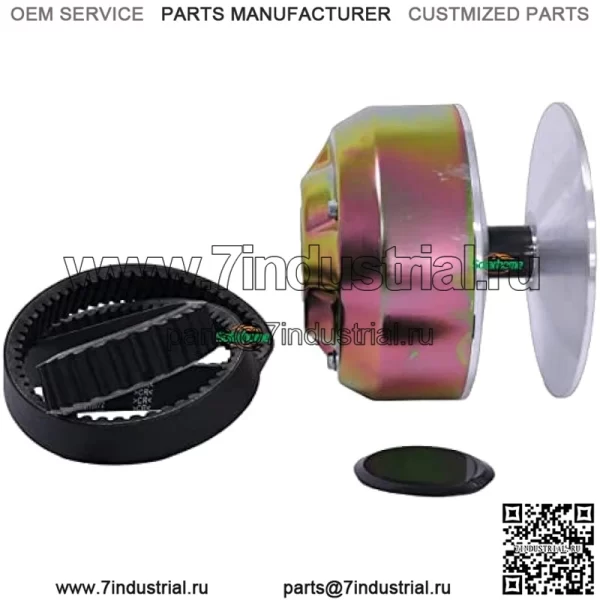 Муфта первичного привода AM128794 AM140985 AM141005 с ремнем RE28721 Совместима с John Deere 4X2 6X4 AMT600 AMT622 AMT626 Газовый Gator Коммунальные машины Самоходная косилка/Бункерные грабли 1200A - Image 3