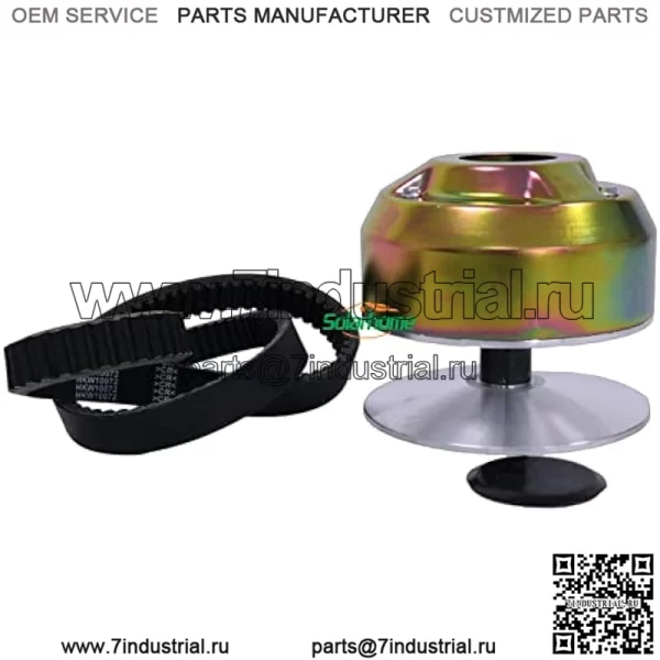 Муфта первичного привода AM128794 AM140985 AM141005 с ремнем RE28721 Совместима с John Deere 4X2 6X4 AMT600 AMT622 AMT626 Газовый Gator Коммунальные машины Самоходная косилка/Бункерные грабли 1200A - Image 4