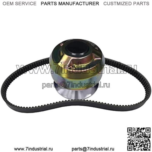 Муфта первичного привода AM128794 AM140985 AM141005 с ремнем RE28721 Совместима с John Deere 4X2 6X4 AMT600 AMT622 AMT626 Газовый Gator Коммунальные машины Самоходная косилка/Бункерные грабли 1200A - Image 5