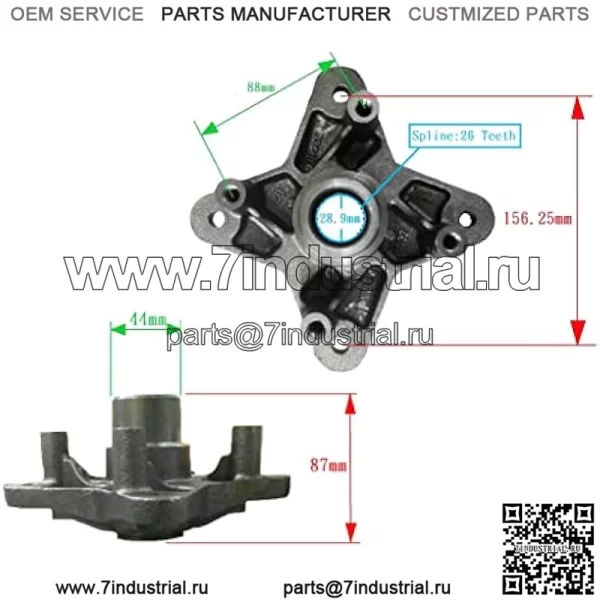 4 Ступица заднего колеса для Polaris RZR XP 900 2011-2013 RZR 4 XP 900 2012-2013 5137278 - Image 5