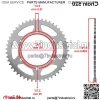 Звездочка цепи заднего колеса для Yamaha 4BP-25448-21-00 4BP-25448-20-00 48 зубьев - Image 2