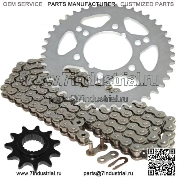 Комплект приводной цепи и звездочек для Polaris Trail Boss 250 2X4 1986 1987 (Для: Polaris)