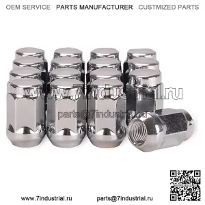 Гайки для колес гольф-кара для EZGO и Club Car, размер 1/2"-20, 16 шт. в упаковке, хром