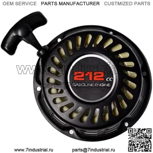 Ручной стартер с двигателем 212 куб.см Stciker для Predator 212 Coleman BT200X CT200U, мини-велосипед 200 куб.см, KT196 Go Kart, шнур для запуска Honda 6,5 л.с. GX160 196, двигатель Hisun, черный обсидиан