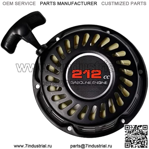 Ручной стартер с двигателем 212 куб.см Stciker для Predator 212 Coleman BT200X CT200U, мини-велосипед 200 куб.см, KT196 Go Kart, шнур для запуска Honda 6,5 л.с. GX160 196, двигатель Hisun, черный обсидиан