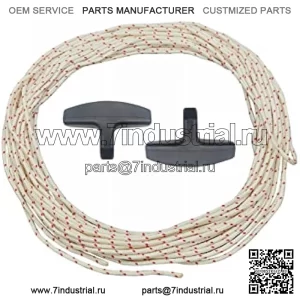 Стартовый шнур 9/64 дюйма, 3,5 мм, стартовая веревка для STHIL Poulan Husqvarna Sears Echo Craftsman Ryobi Honda, бензопила, газонокосилка, триммер Weed Eater, обрезной станок, воздуходувка 40 футов #4-1/2