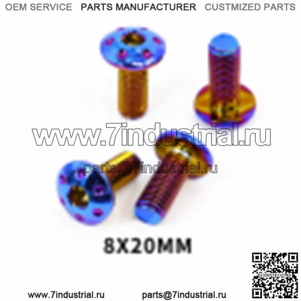 Дисковый винт с ЧПУ 8*20 мм EX5 LC135 Y15 Y125 NVX Y110 SRL115 Y125Z RXZ WAVE125 WAVE110 DASH Disk Skru Передняя задняя часть - Image 2