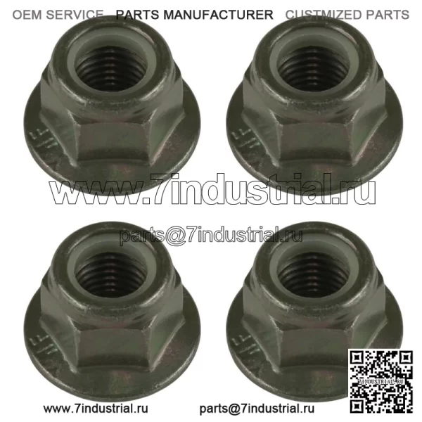 4 фланцевые нейлоковые гайки амортизатора для Polaris Ranger Crew XP 1000 2021–2022 гг. (Для: Polaris)