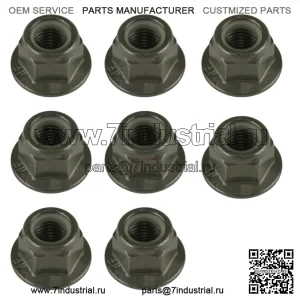 8 фланцевых нейлоковых гайок крепления двигателя для PolarisRanger XP 1000 2021-2022 гг. (Для: Polaris)