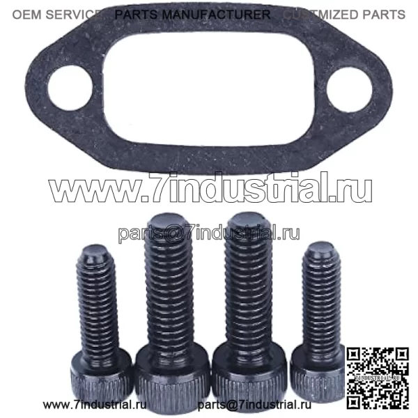 Винт глушителя выхлопных газов с комплектом прокладок для Husqvarna 61 268 272 272K 272XP для бензопилы, прокладка глушителя, винт глушителя - Image 4