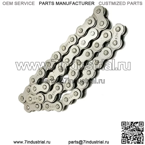 42-ЗВУКОВАЯ ЦЕПЬ 420 ПОДХОДИТ ДЛЯ ПЕРЕДНЕГО ПРОДУКТА ВАЛА COLEMAN CT200U TRAIL И CT200U-EX MINIBIKE