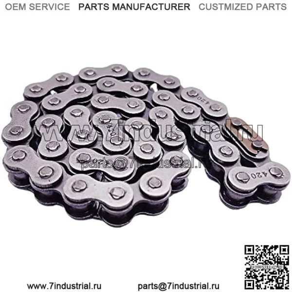 Цепь для мини-велосипеда Coleman Ct200u подходит для Mb200 Bt200x Baja Warrior 420, промежуточный вал (жесткий 420-42L)