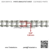 Приводная цепь масляного насоса для Polaris General 1000/General 4 1000 2014-2021 3222191 (Для: Polaris) - Image 2