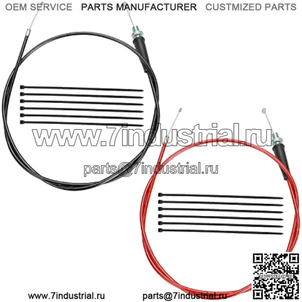 50-дюймовый трос дроссельной заслонки для Predator 196cc 212cc 6,5 л.с. Coleman CT200U CT200U-EX BT200X Baja Warrior MB200 79cc 97cc 2,5 л.с. CT100U CC100X DoodleBug DB30 Motovox MBX10 Monster Moto MM-B80 Мини-велосипед