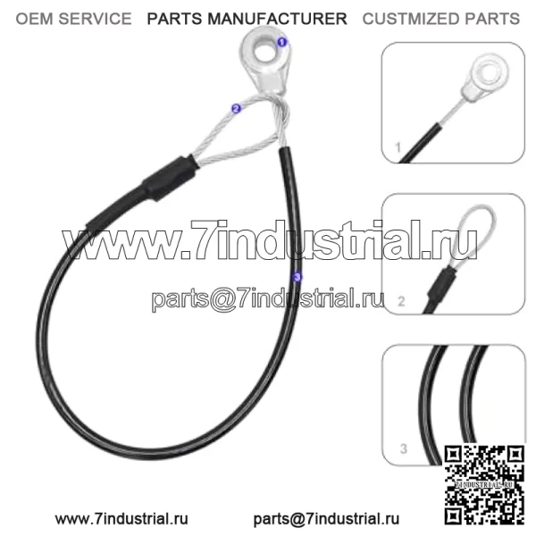 Кабели задней двери M159508, 2 шт., подходят для John Deere Gators M TE TH TX XUV HPX615E XUV865R XUV855M XUV835E XUV865E XUV865M - Image 2