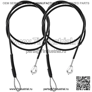 Комплект из 2 кабелей для задней двери, замена M159508, подходит для John Deere Gators M TE TH TX XUV TH 6x4 TX 4X2 XUV865R XUV 825E HPX615E HPX815E, замена задней опоры задней двери