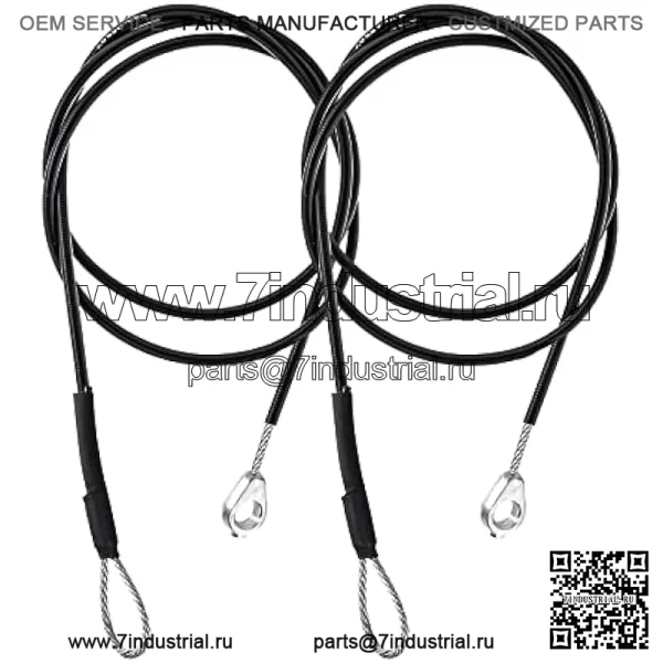 Комплект из 2 кабелей для задней двери, замена M159508, подходит для John Deere Gators M TE TH TX XUV TH 6x4 TX 4X2 XUV865R XUV 825E HPX615E HPX815E, замена задней опоры задней двери