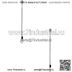 Пара тросов задней двери подходит для John Deere M15 9508 подходит для Gator XUV865R HPX615E HPX815E