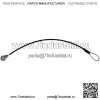 Tolxh #M159508 Трос задней двери HPX615E, HPX815E Качественные прочные новые запасные части для John Deere - Image 2