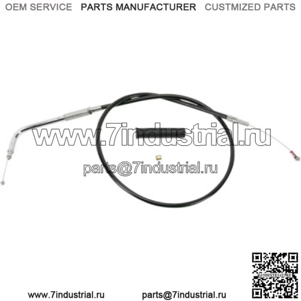 Черный виниловый холостой трос, стандартная длина 30 OE 56309-96 Harley Sportster 883 XL 96-03 (Для: Harley-Davidson)