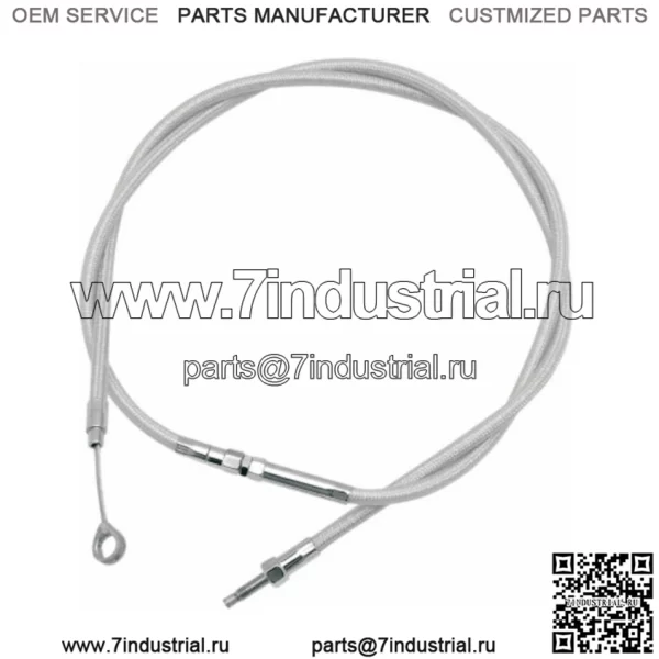 Motion-Pro 72,5" 12" Удлиненный трос сцепления из нержавеющей стали 87-99 Harley Touring (Для: Harley-Davidson)