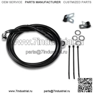 4'' 49 1/4'' удлиненная черная виниловая верхняя тормозная магистраль Harley Softail 99-07 (для: Harley-Davidson)