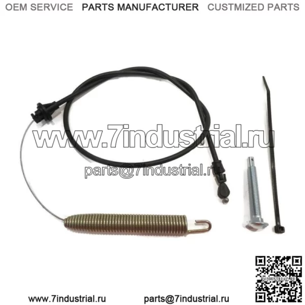 Трос сцепления деки с болтом и стяжкой подходит для Husqvarna 532169676,